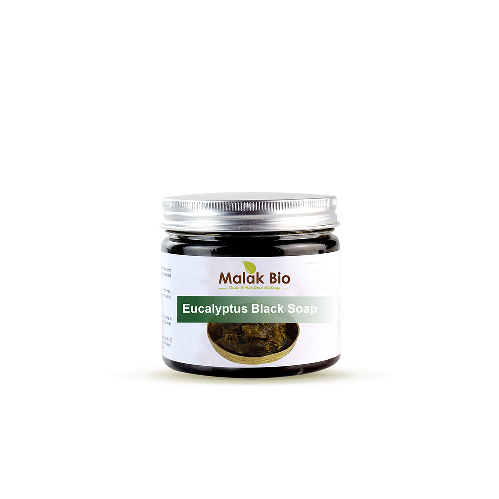 Huile d'argan Maroc -  Savon noir à l'huile essentielle l'Eucalyptus