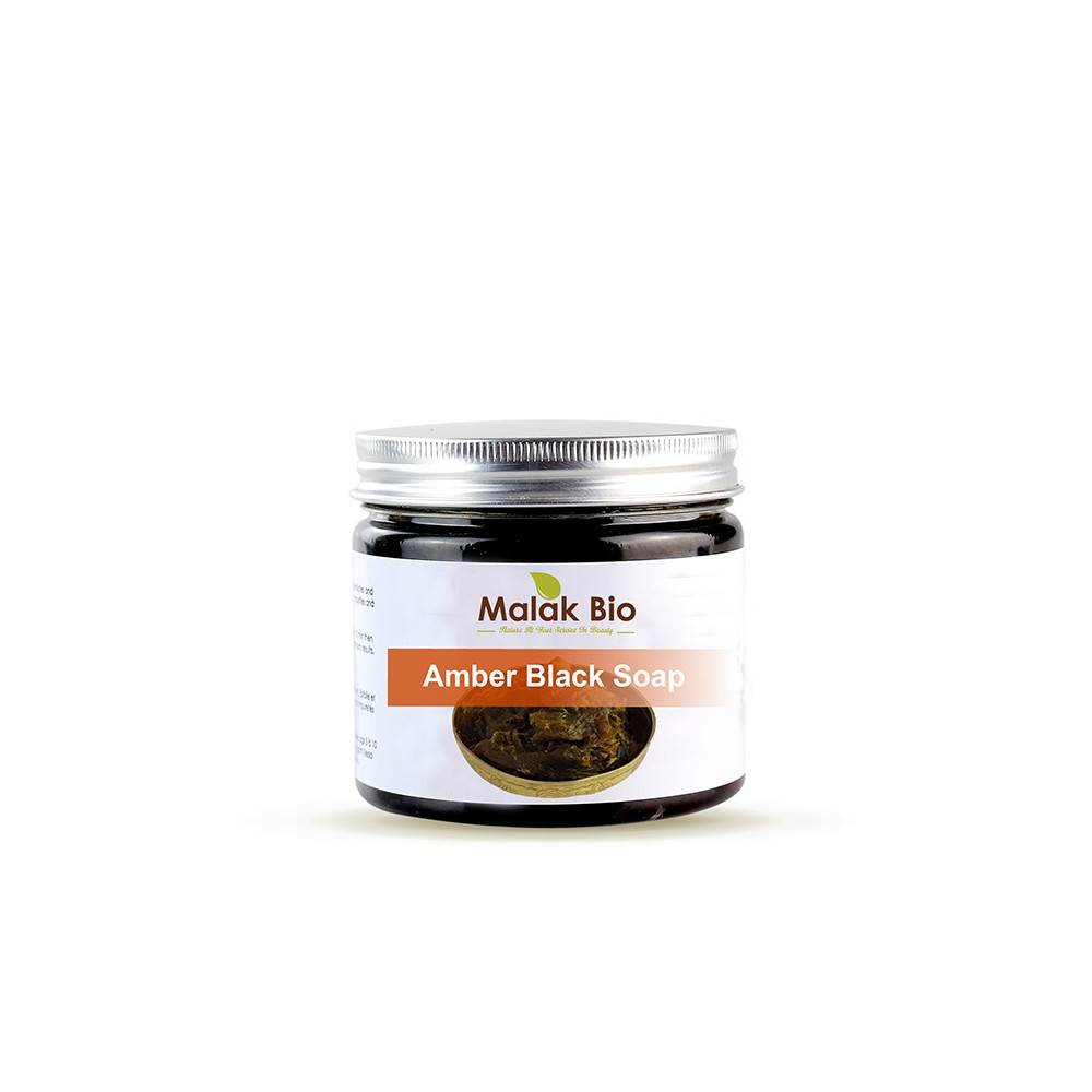 Argan Oil Morocco - Black Soap with Amber Essential Oil